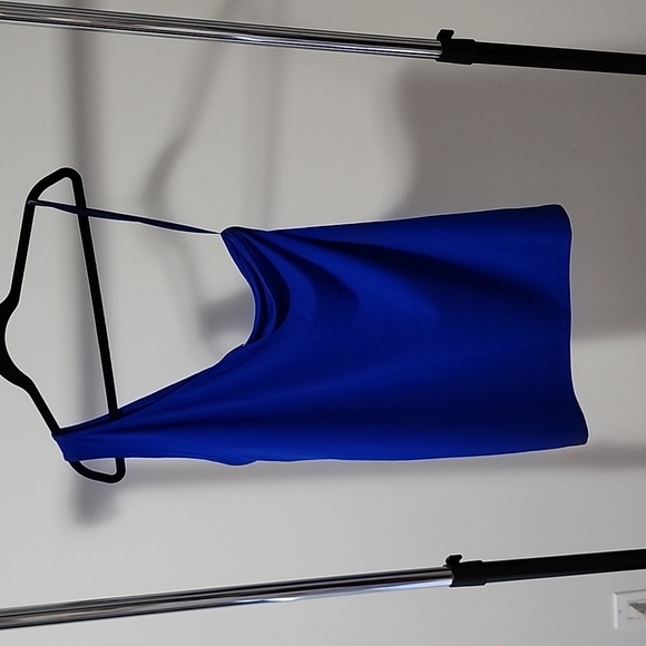 NWT Torrid Electric Blue One Shoulder Tank Sz 3x - Picture 4 of 9